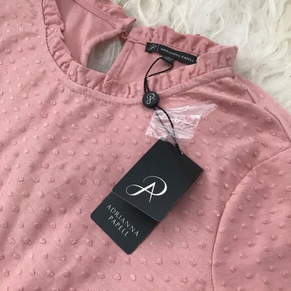 Adrianna Papell Pink long sleeve top - Picture 3 of 6